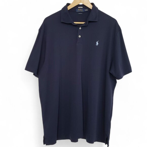 Polo Ralph Lauren Polo Men's Performance Stretch Classic Fit Powder Blue Pony XL - Picture 1 of 4